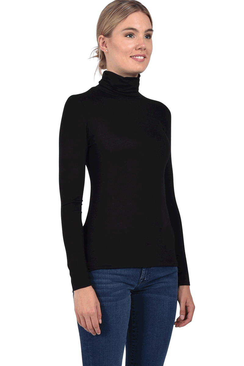 MAJESTIC Rollkragenshirt aus Viskose von MAJESTIC Bis zu 65% Rabatt