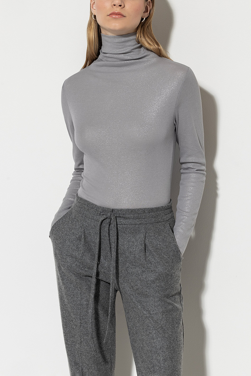 LUISA CERANO Glitter-Rollkragenshirt von LUISA CERANO Fabrikladen