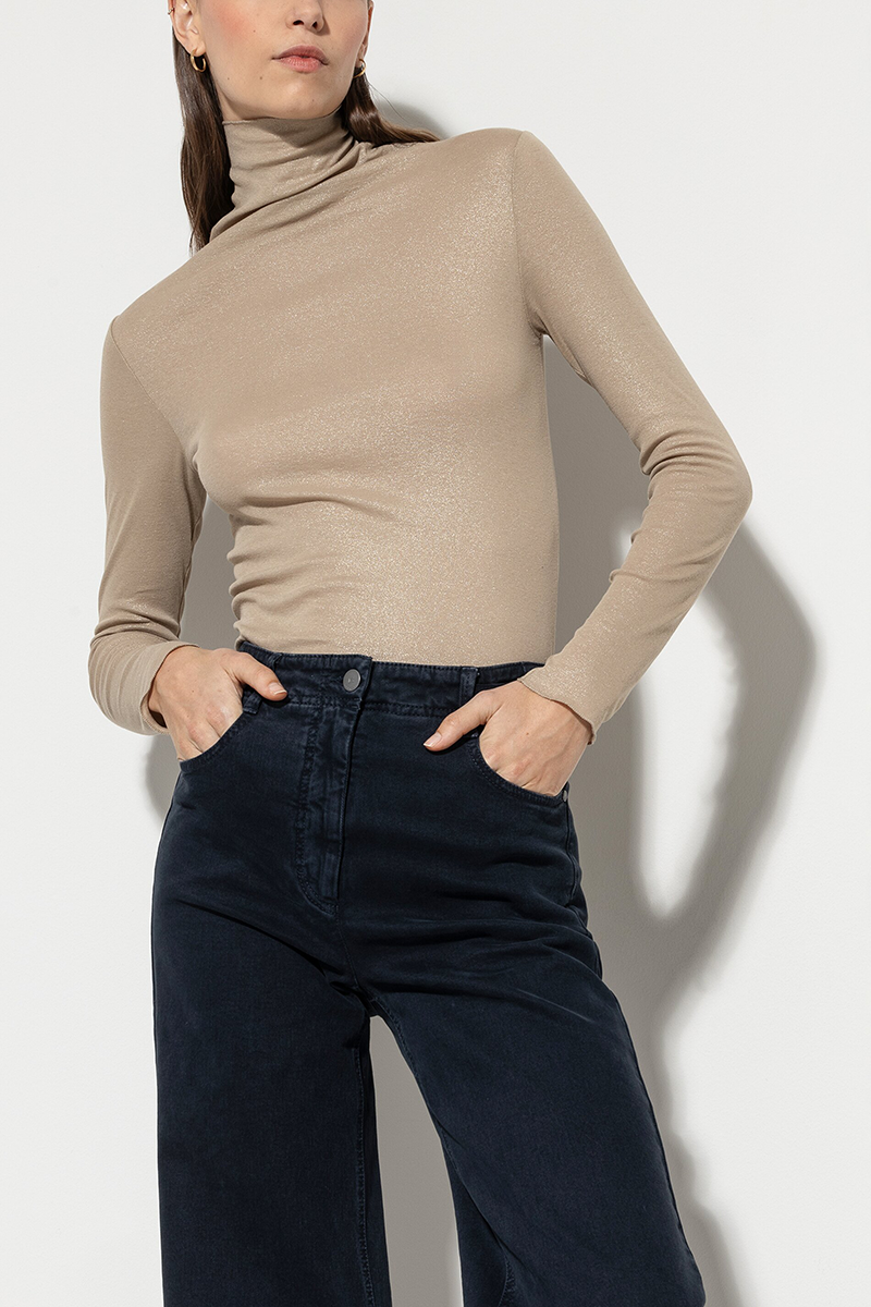 LUISA CERANO Glitter-Rollkragenshirt von LUISA CERANO Begrenzt auf 3 Tage