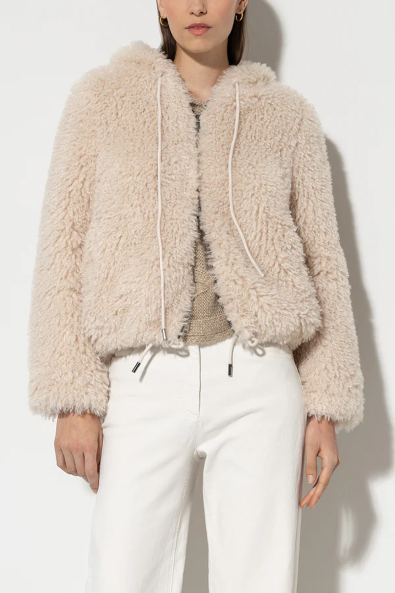 LUISA CERANO Blouson in Felloptik mit Kapuze von LUISA CERANO Black Friday Preise