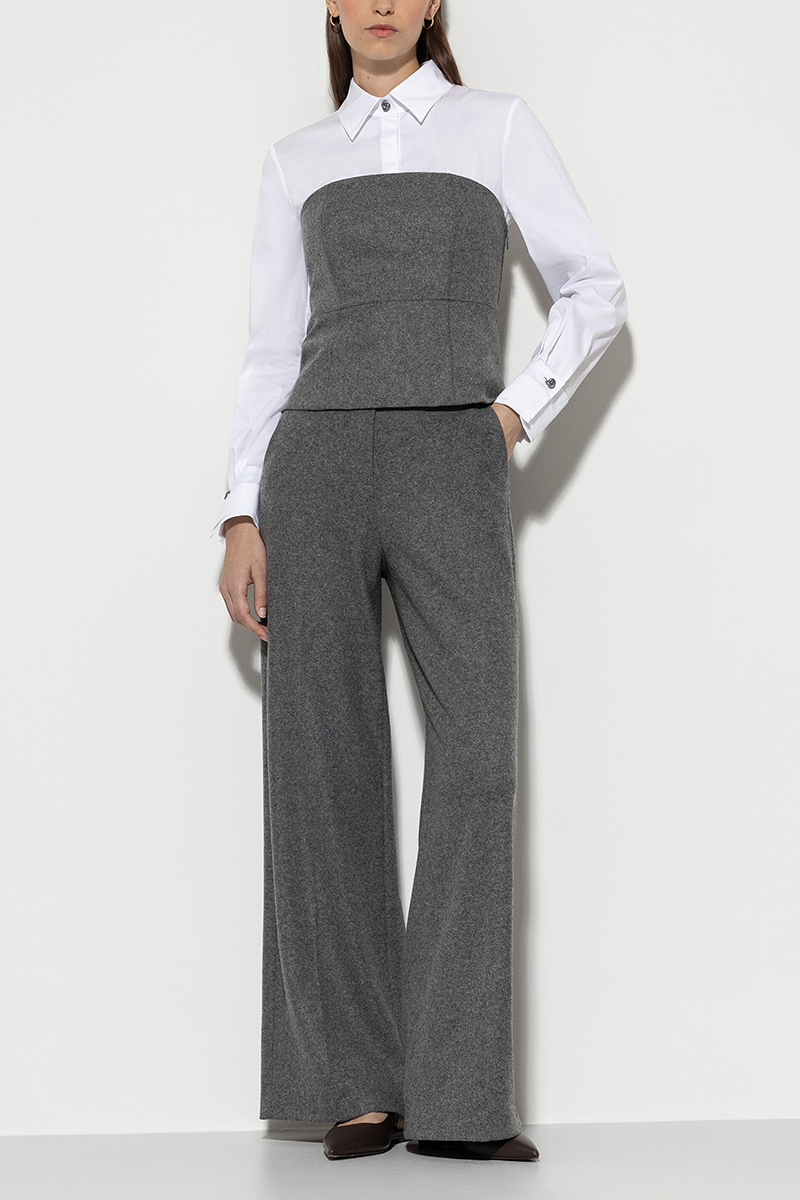 LUISA CERANO Flanell-Wideleg-Pants von LUISA CERANO Outlet