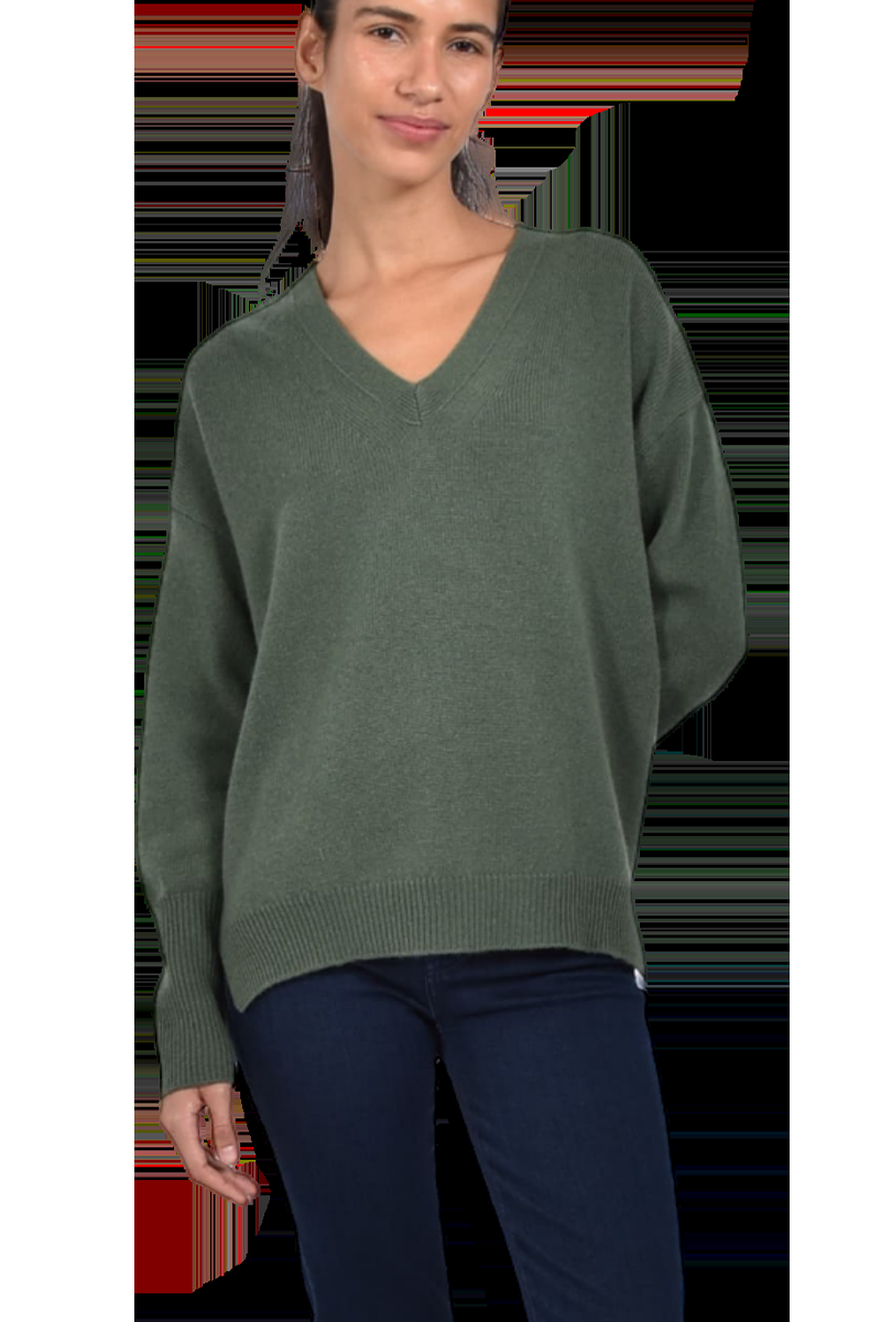 VAN KUKIL V-Ausschnittpullover "Paisley" aus 100% Kaschmir von VAN KUKIL Valentinstagsangebot