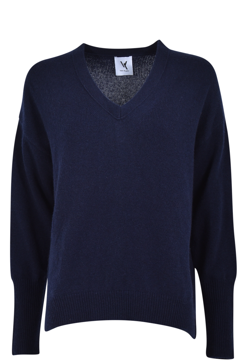 VAN KUKIL V-Ausschnittpullover "Paisley" aus 100% Kaschmir von VAN KUKIL Jubiläumsangebot