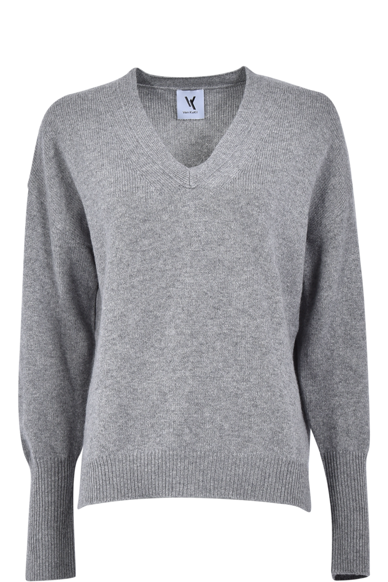 VAN KUKIL V-Ausschnittpullover "Paisley" aus 100% Kaschmir von VAN KUKIL Lagerräumung