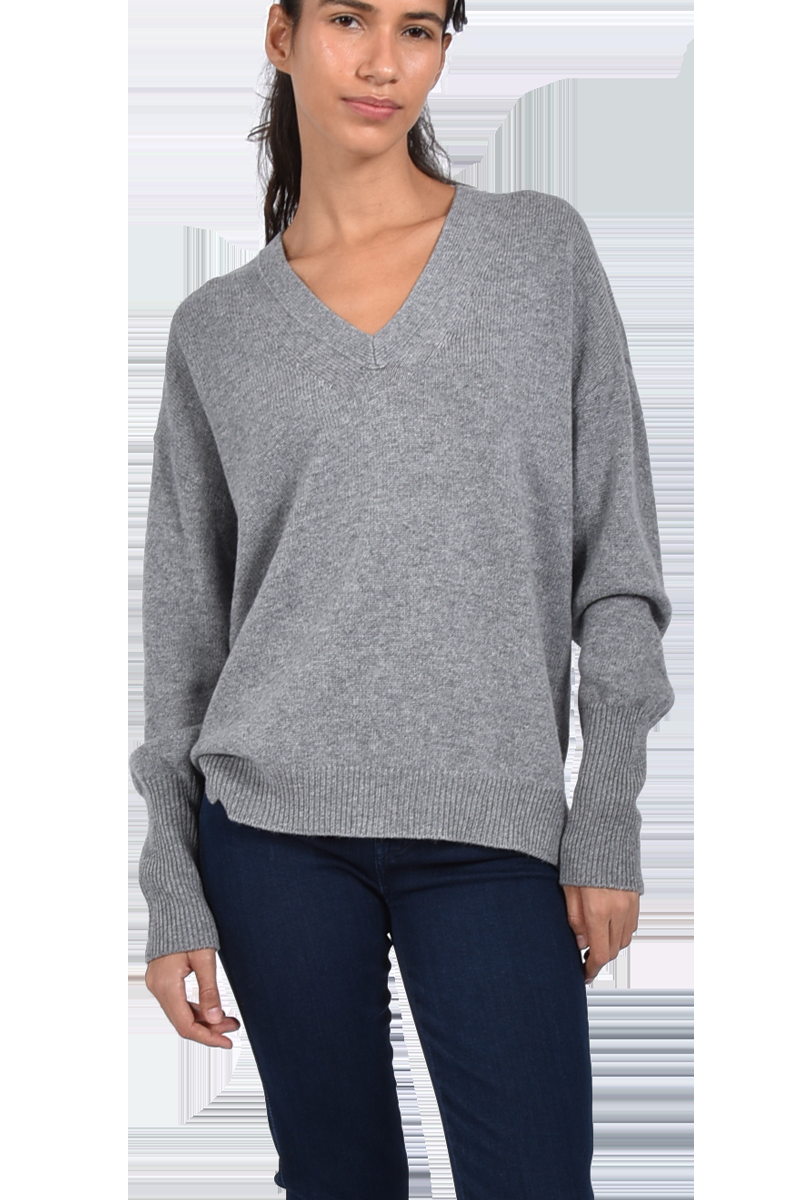 VAN KUKIL V-Ausschnittpullover "Paisley" aus 100% Kaschmir von VAN KUKIL Lagerräumung