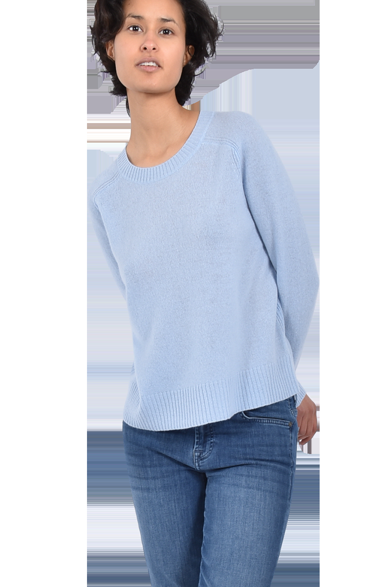 360° Sweater Cashmere-Pullover "Taylor" von 360° SWEATER | Bleu | M | 2100001568573 Große Rabatte