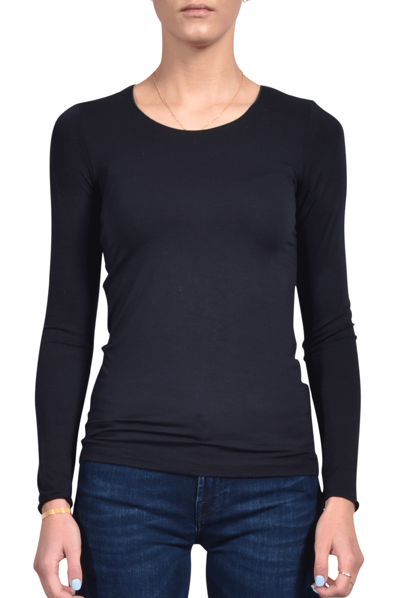 MAJESTIC Rundhalsshirt aus Viskose von MAJESTIC Sonderangebote