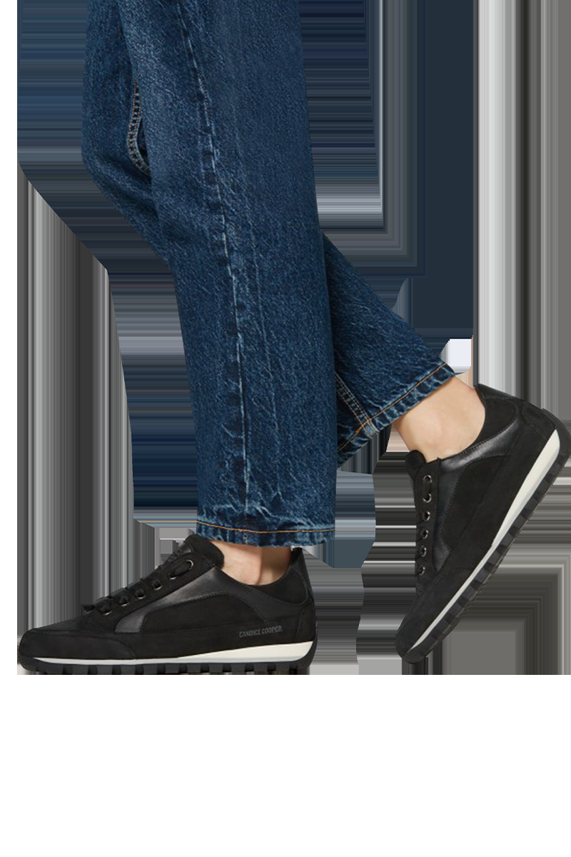 Candice Cooper Sneaker aus Leder und Velourleder "Runlo" von CANDICE COOPER Tiefpreis