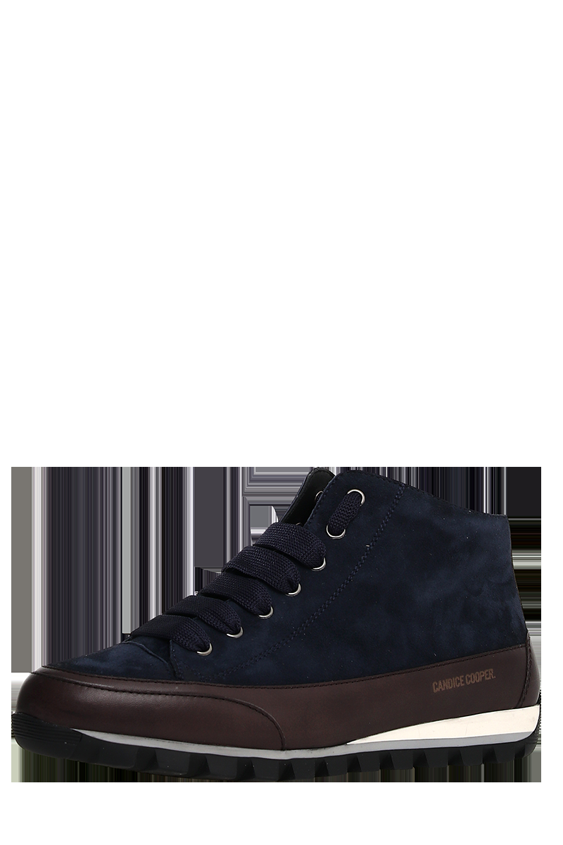 Candice Cooper Halbhoher Schnürschuh aus Velour- plus Glattleder "Jannis" von CANDICE COOPER Super Sparpreis
