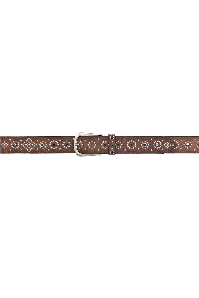 B.BELTS Gürtel mit silbernen Nieten "MEA" von B.BELT Nur noch ein Tag übrig