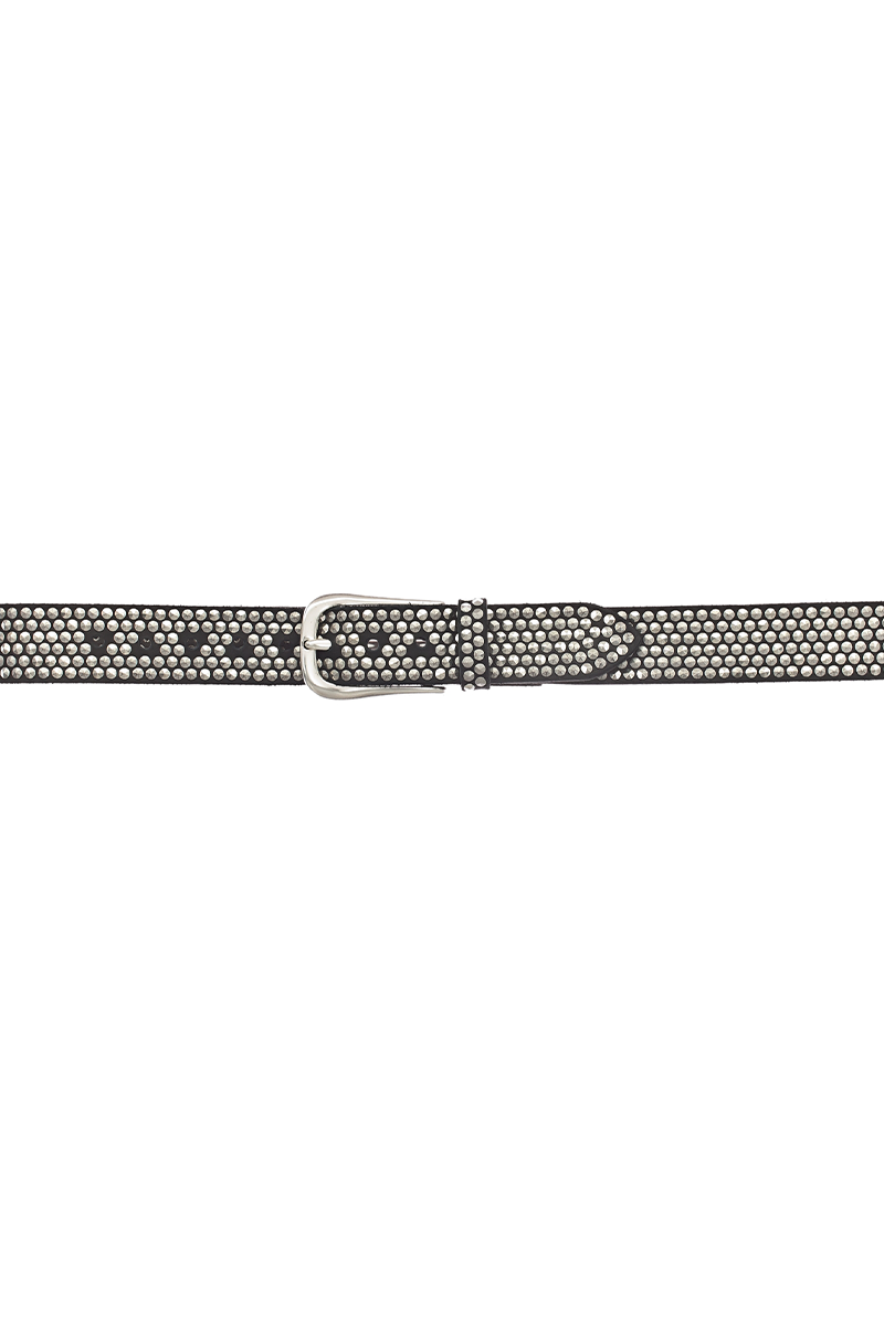B.BELTS Gürtel mit Nieten "ZOE Silber" von B.BELT 50% Rabatt mit kostenlosem Versand