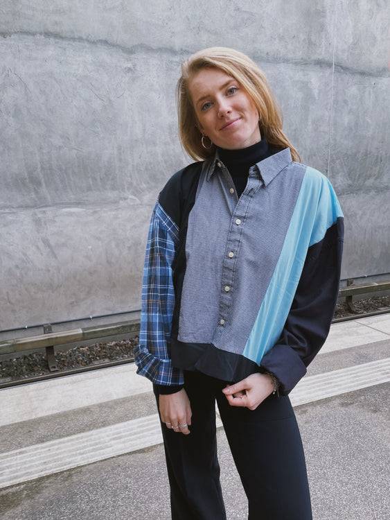 Nonoi Studio Blouson // Schwarz + Türkis // Onesize Black Friday
