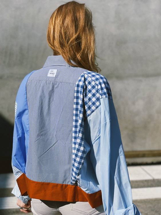 Nonoi Studio Blouson // Blau + Orange // Onesize Cyber Monday