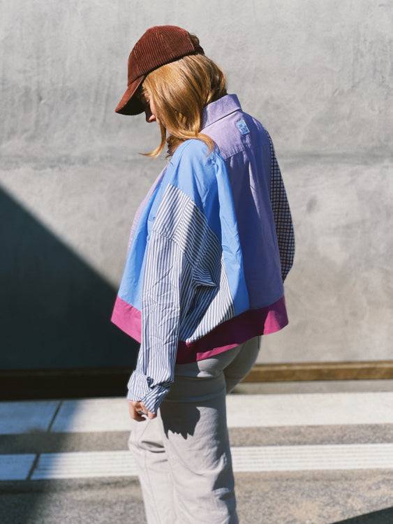 Nonoi Studio Blouson // Blau + Lila // Onesize Vatertagsangebot