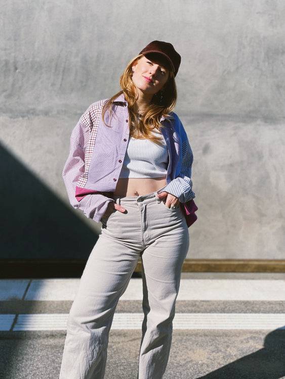 Nonoi Studio Blouson // Blau + Lila // Onesize Vatertagsangebot