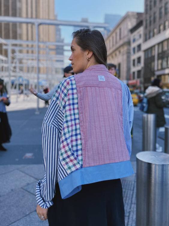 Nonoi Studio Blouson // Blau + Rot // Onesize Valentinstagsangebot