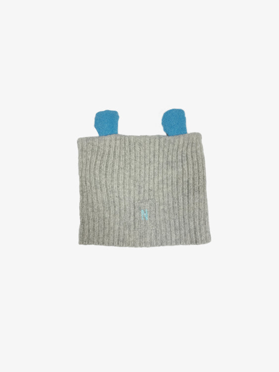Nonoi Studio KINDERMÜTZE MIT ÖHRCHEN AUS KASCHMIR // BLUE Bestseller