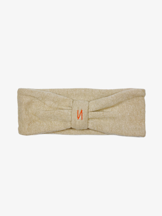 Nonoi Studio STIRNBAND "ZUGSPITZE" BEIGE // KASCHMIR Letzter Tag