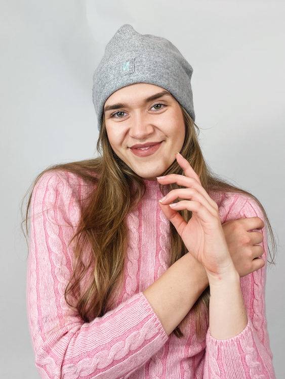 Nonoi Studio GRAUE MÜTZE "AUCKLAND" AUS KASCHMIR // UNISEX Bis zu 65% Rabatt
