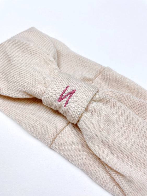 Nonoi Studio STIRNBAND "BEERE" CREME // WOLLE Sonderangebot der Fabrik