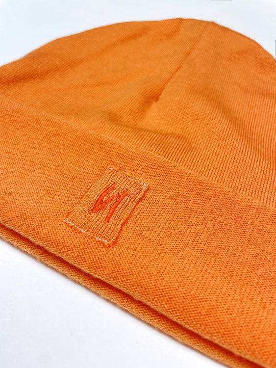 Nonoi Studio MÜTZE "NEVILLE" ORANGE AUS WOLLE // UNISEX Nur noch ein Tag übrig