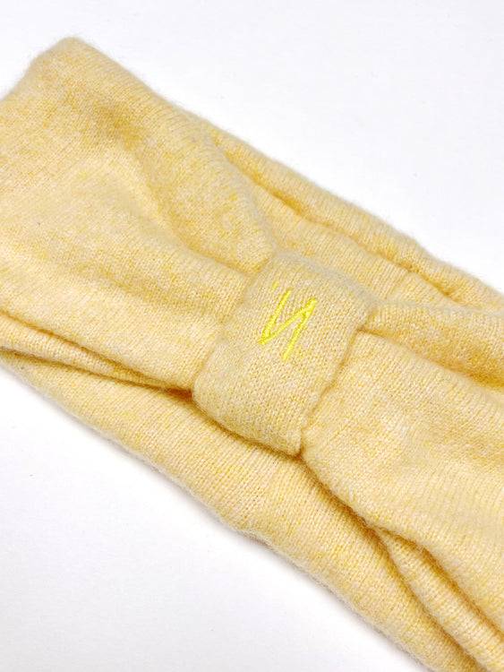 Nonoi Studio STIRNBAND "PILATUS" GELB // KASCHMIR 50% Rabatt mit kostenlosem Versand