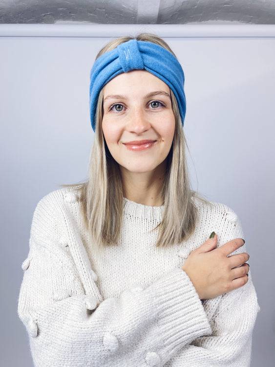 Nonoi Studio HELLBLAUES STIRNBAND "BLUE" // WOLLE Hotsell