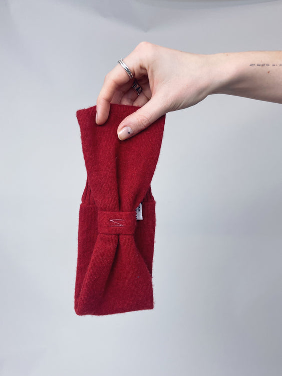 Nonoi Studio ROTES STIRNBAND // KASCHMIR Versandkostenfrei
