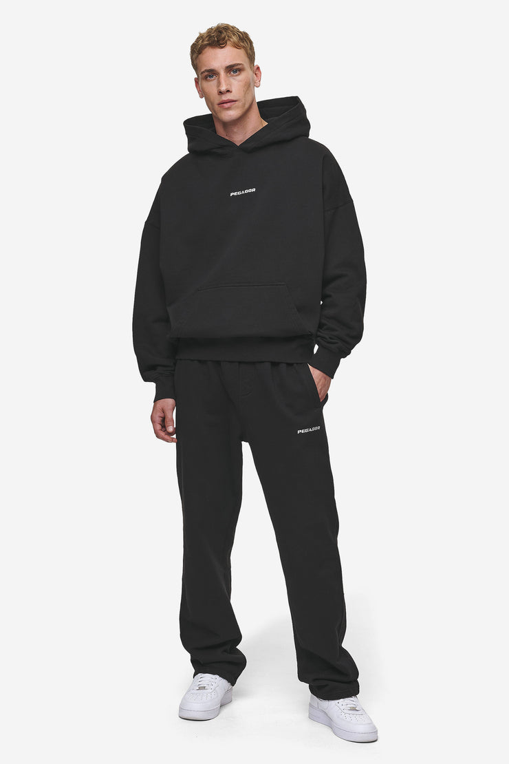 Pegador Logo Boxy Hoodie Washed Black Exklusivangebot