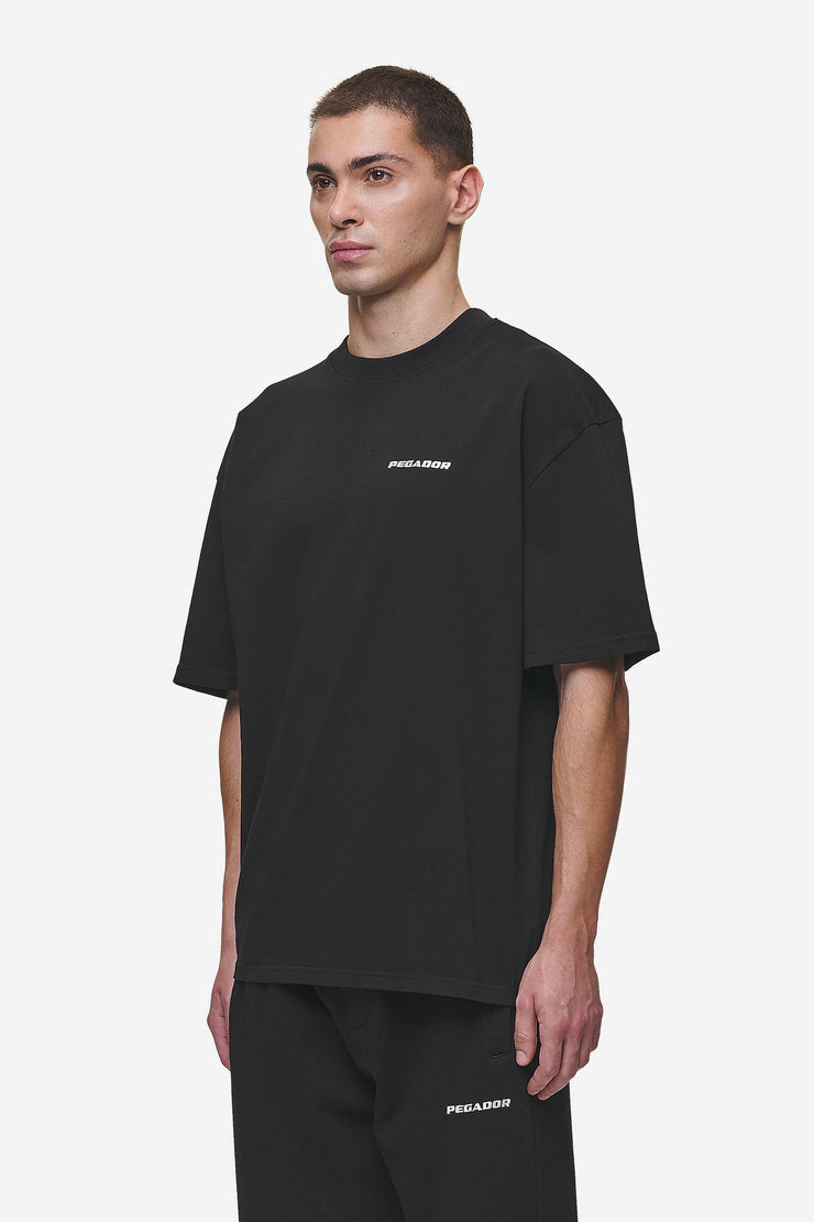 Pegador Logo Oversized Tee Washed Black Saisonschlussverkauf