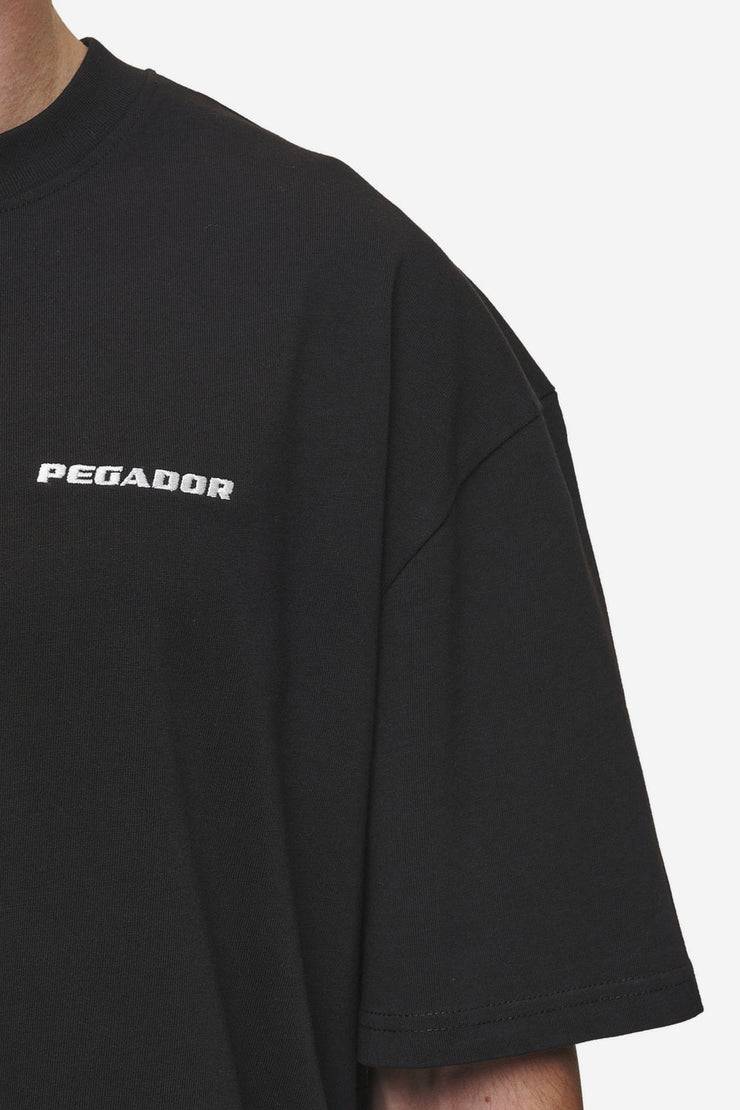 Pegador Logo Oversized Tee Washed Black Saisonschlussverkauf