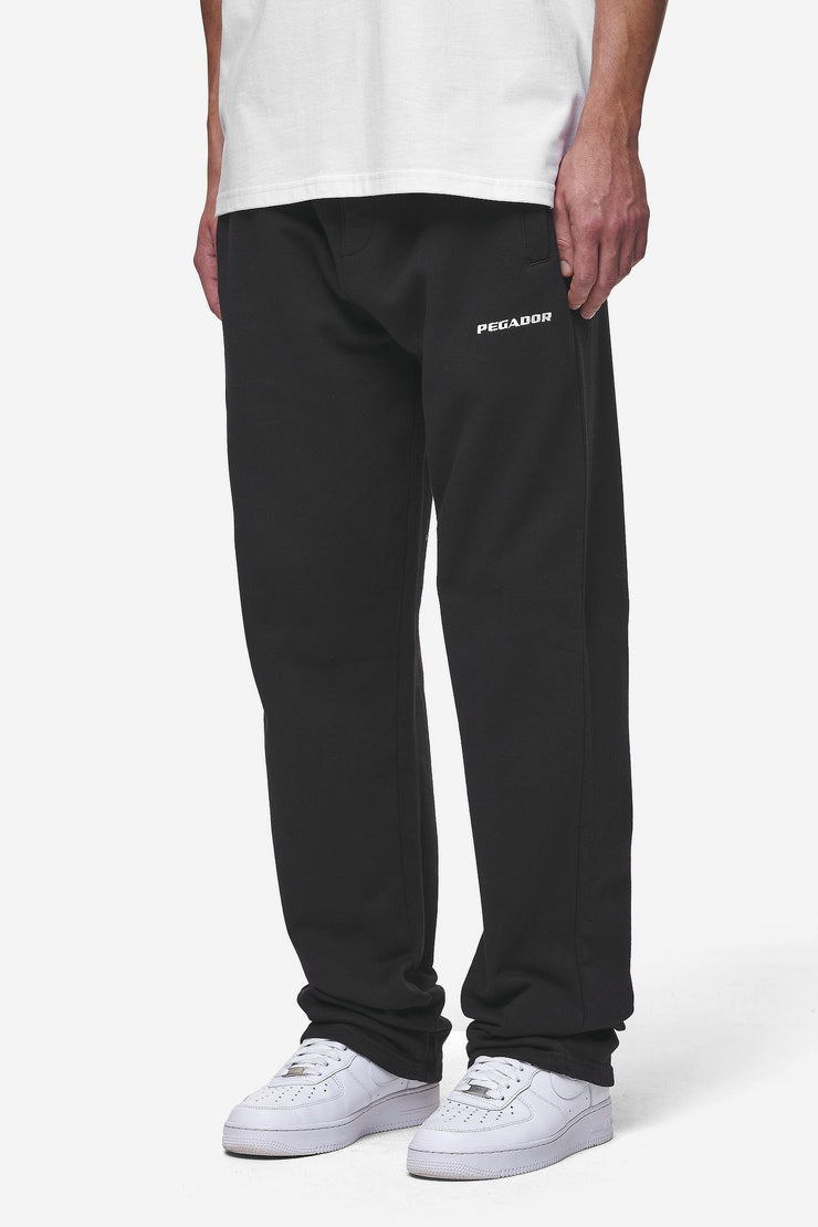 Pegador Logo Wide Sweat Pants Washed Black Vatertagsangebot