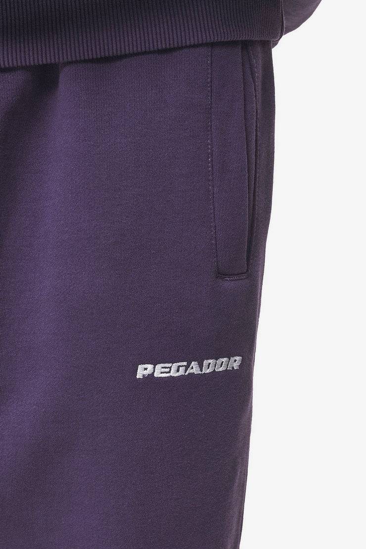 Pegador Logo Heavy Sweat Jogger Washed Deep Purple Heißer Verkauf