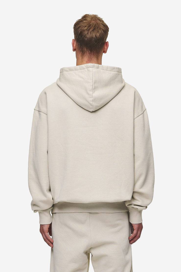 Pegador Logo Oversized Halfzip Hoodie Washed Light Beige Online Outlet