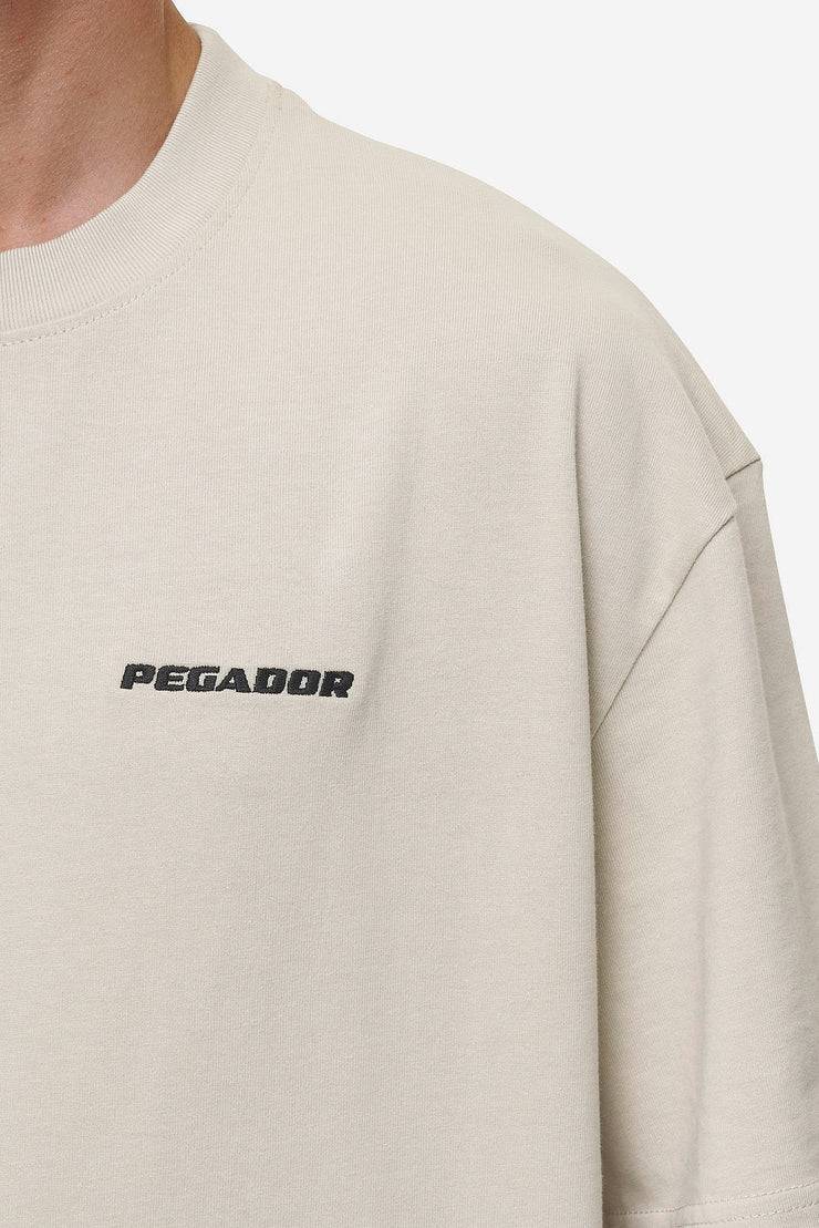 Pegador Logo Oversized Tee Washed Light Beige Blitzangebot