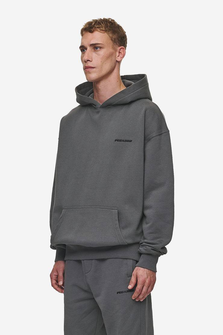 Pegador Logo Oversized Hoodie Washed Anthracite Neuheiten
