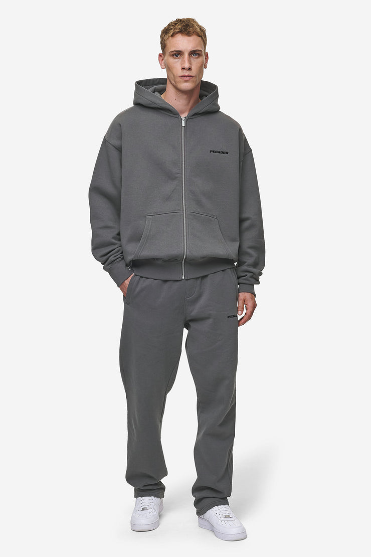 Pegador Logo Oversized Sweat Jacket Washed Anthracite Bestseller