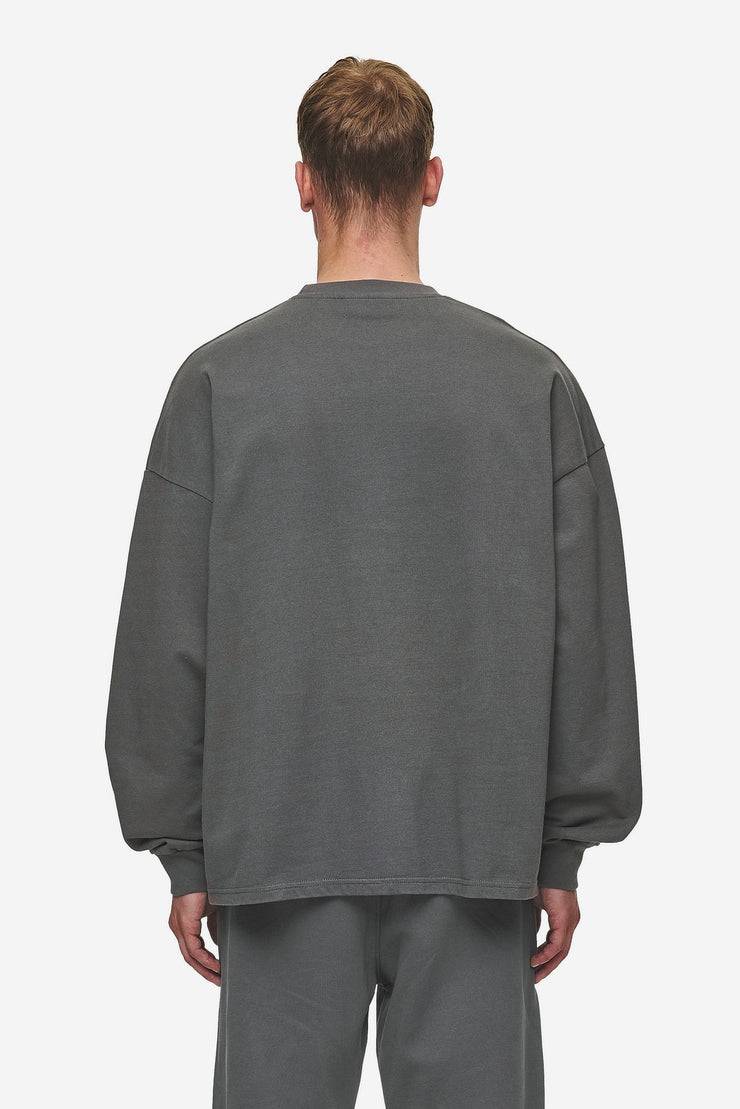 Pegador Rusk Logo Oversized Longsleeve Washed Anthracite Saisonale Angebote