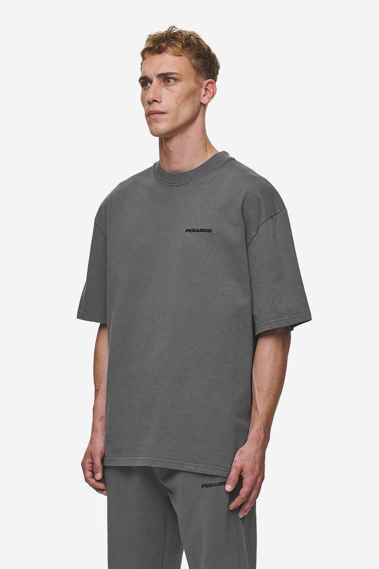 Pegador Logo Oversized Tee Washed Anthracite Kauf eins, bekomm eins gratis