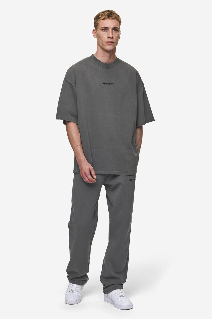 Pegador Logo Boxy Tee Washed Anthracite Tägliche Deals