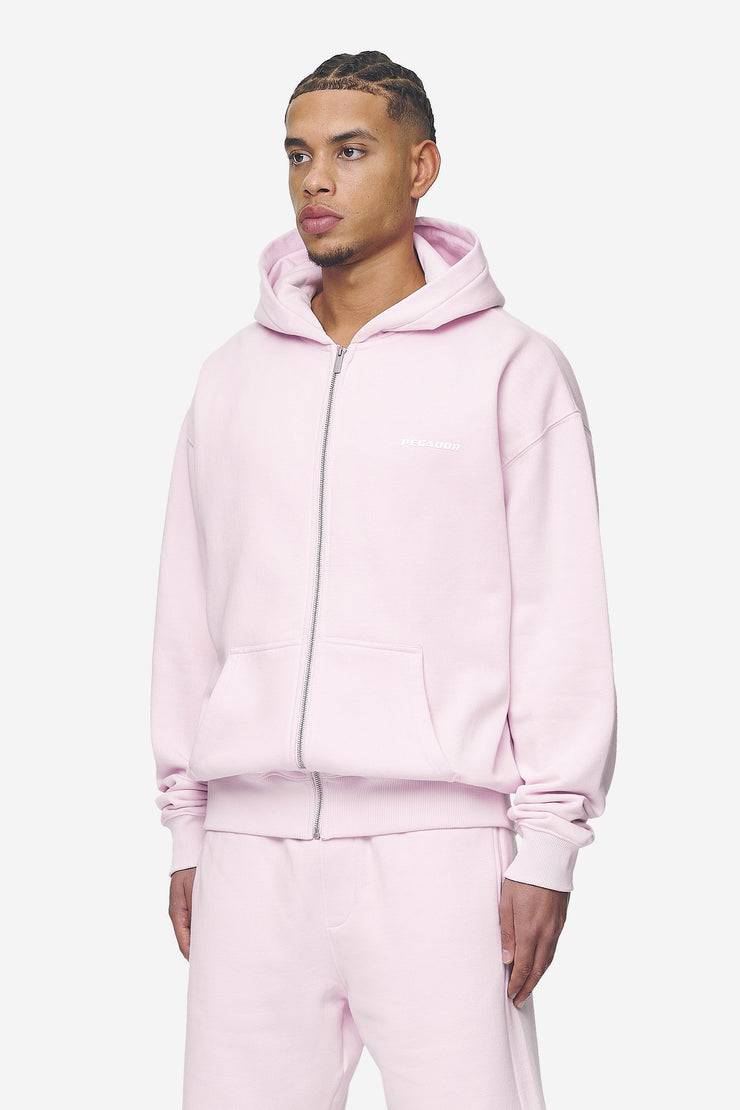 Pegador Logo Oversized Sweat Jacket Washed Bubblegum White Gum Wochenangebot