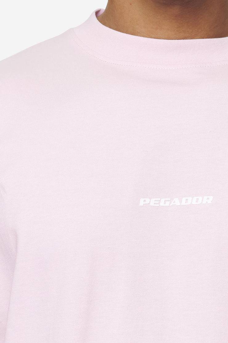 Pegador Logo Boxy Tee Washed Bubblegum White Gum Begrenzte Freigabe