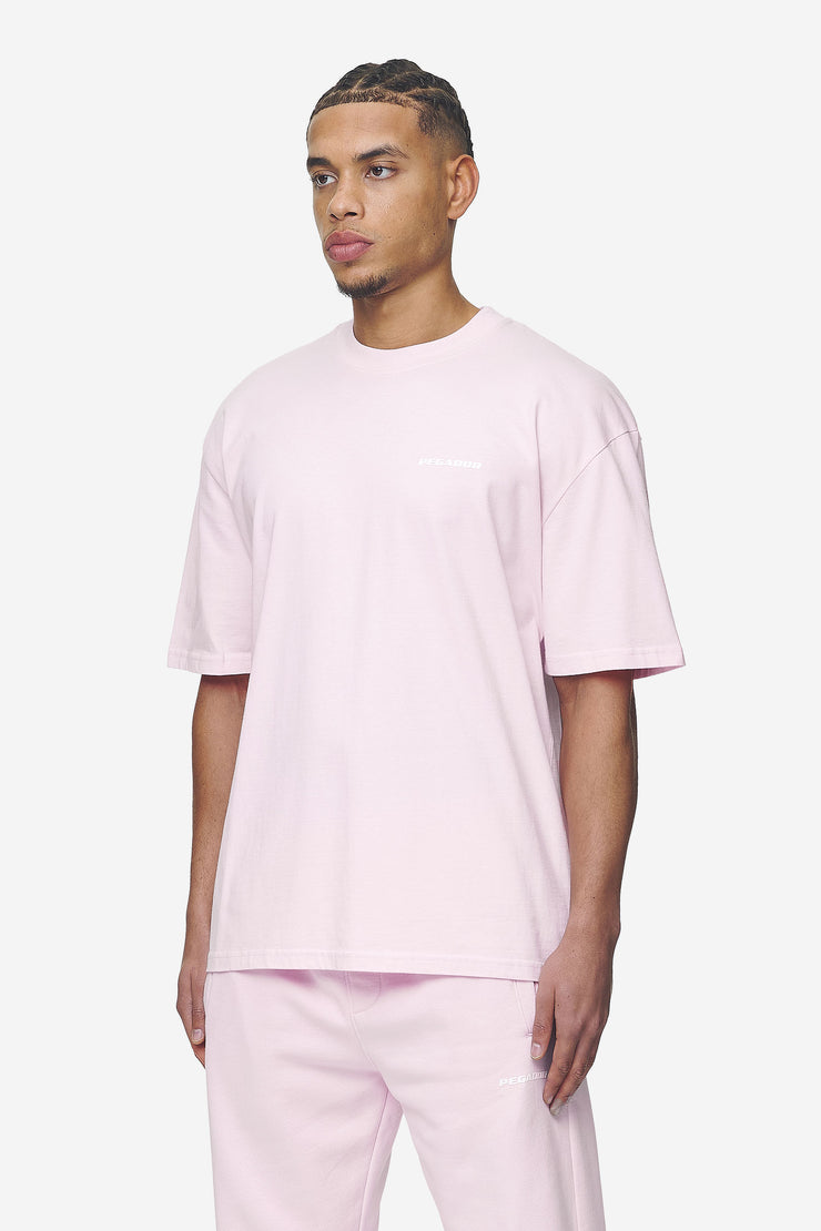 Pegador Logo Oversized Tee Washed Bubblegum White Gum Letzte 3 Tage