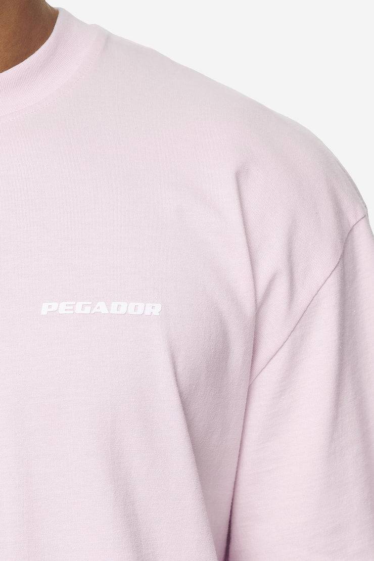 Pegador Logo Oversized Tee Washed Bubblegum White Gum Letzte 3 Tage