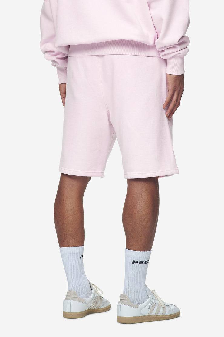 Pegador Logo Heavy Sweat Shorts Washed Bubblegum White Gum Neueste Stile