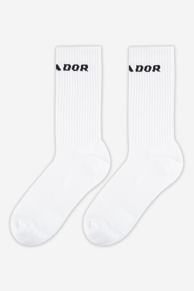 Pegador Logo Socks White Black Vierteljährliche Förderung