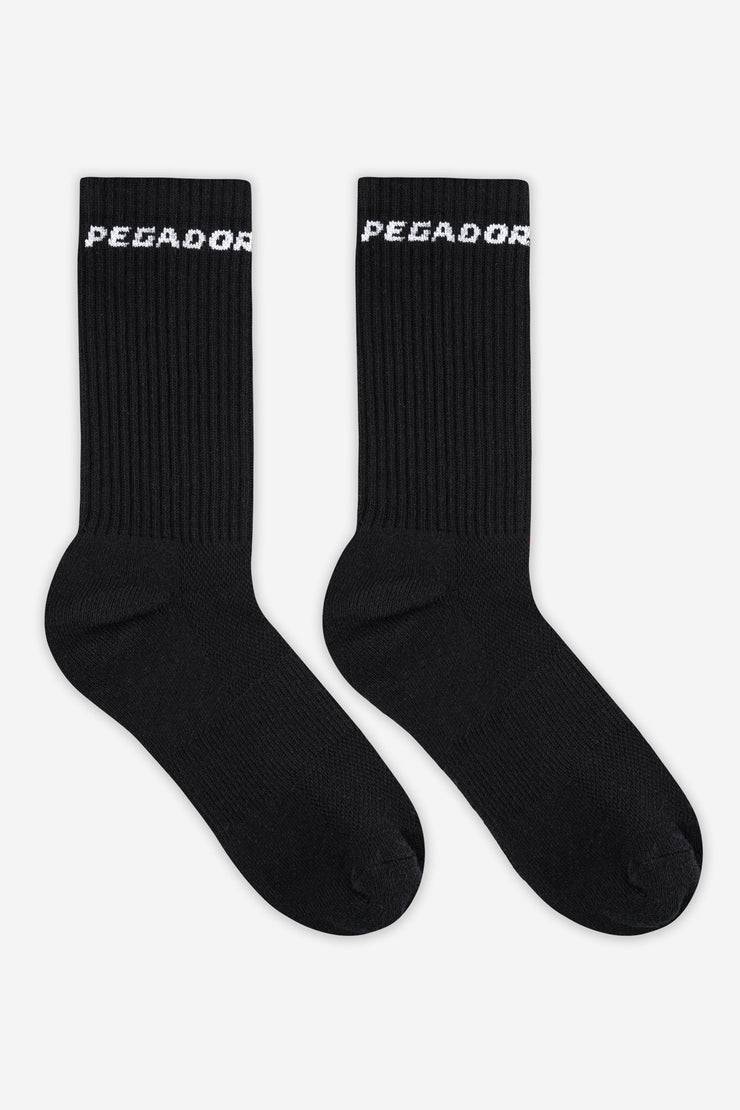 Pegador Side Logo Socks Black White Nur noch ein Tag übrig