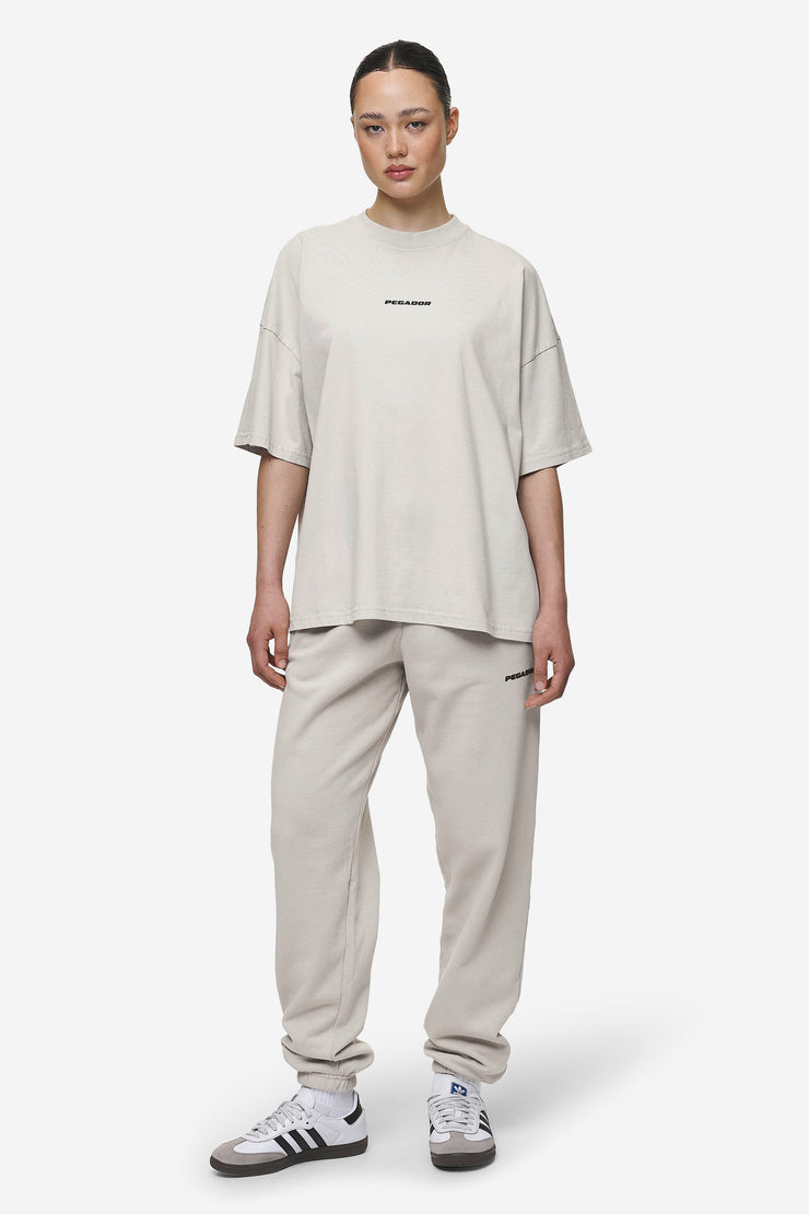 Pegador Bracy Heavy Oversized Tee Washed Moon Grey Black Gum Kostenloser Versand international