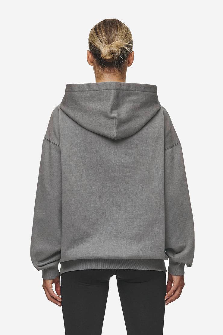 Pegador Clarita Logo Oversized Hoodie Washed Deep Grey White Gum Speichern exportieren