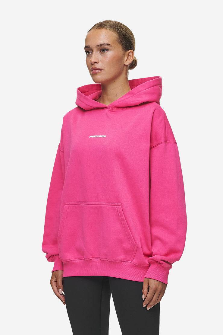 Pegador Clarita Logo Oversized Hoodie Washed Digital Pink White Gum Rabatte dieses Monats